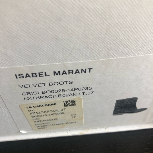 Isabel Marant Crisi in black suede ankle boots. Size 37. Made in Portugal - Picture 10 of 13